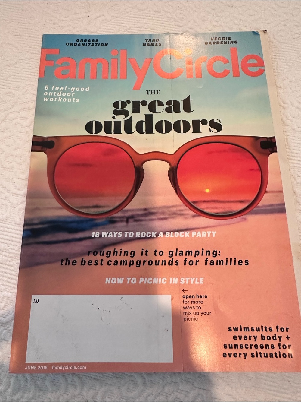 Family Circle Magazine - The Great Outdoors Cover (June 2018) Block Party